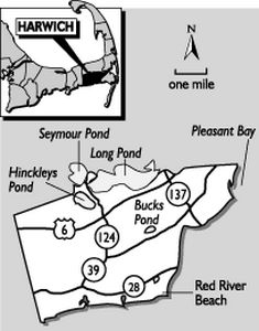 Harwich Beach map